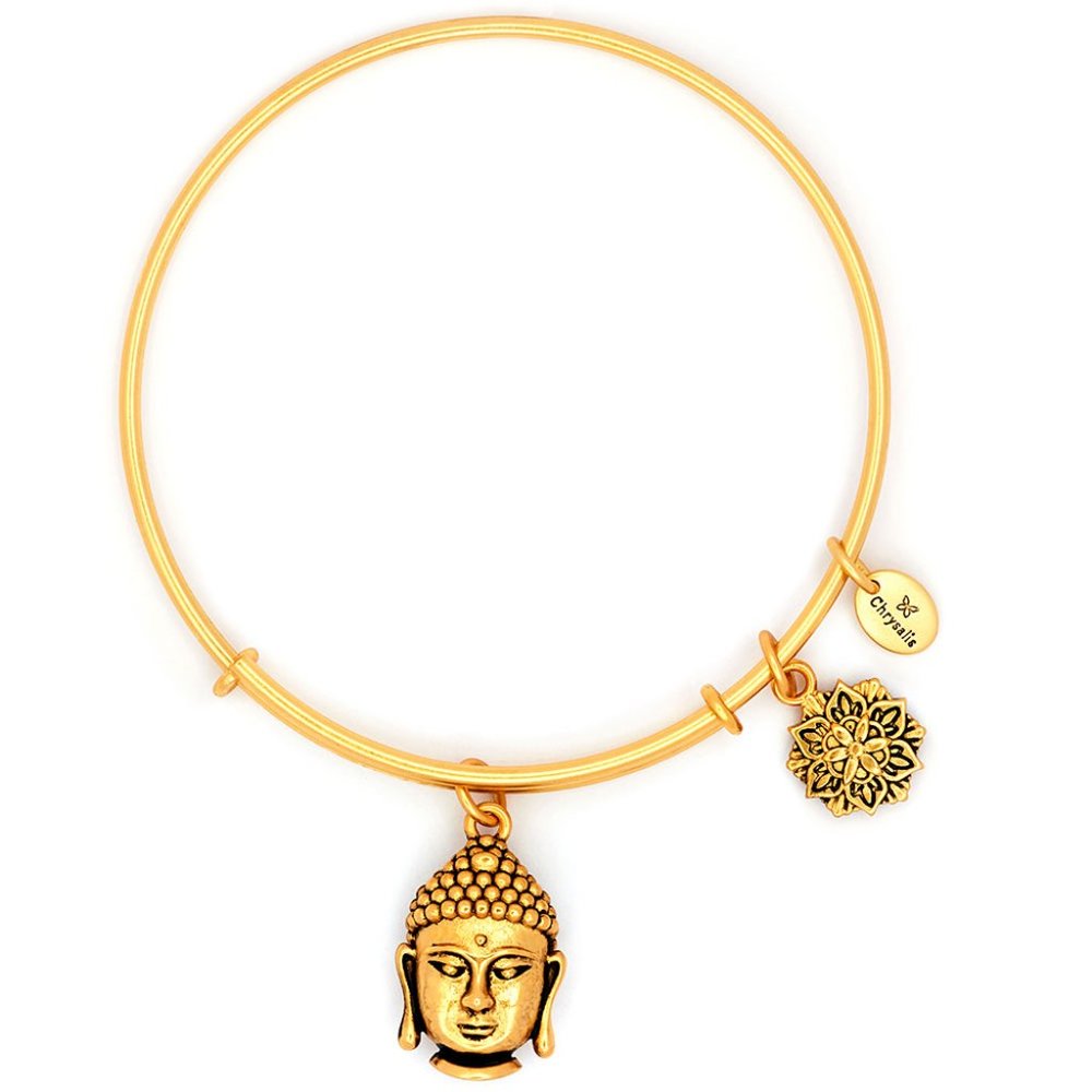 Chrysalis Gold-tone Buddha Expandable Bangle